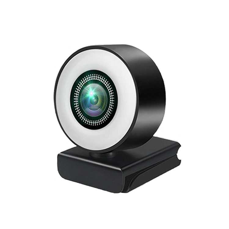 USB 2,0 Full HD потоковая веб-камера с углом поворота 360 градусов 1080p 30 кадров в секунду Full HD кольцевая подсветка веб-камеры