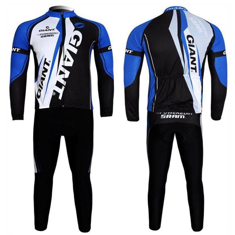 Autumn and winter quick-drying men's and women's long-sleeved trousers team edition cycling jersey suit