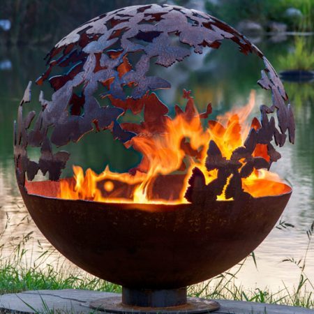 Hot Sell Outdoor Carbon Steel Fire Pits ,steel Sphere Fire Pits