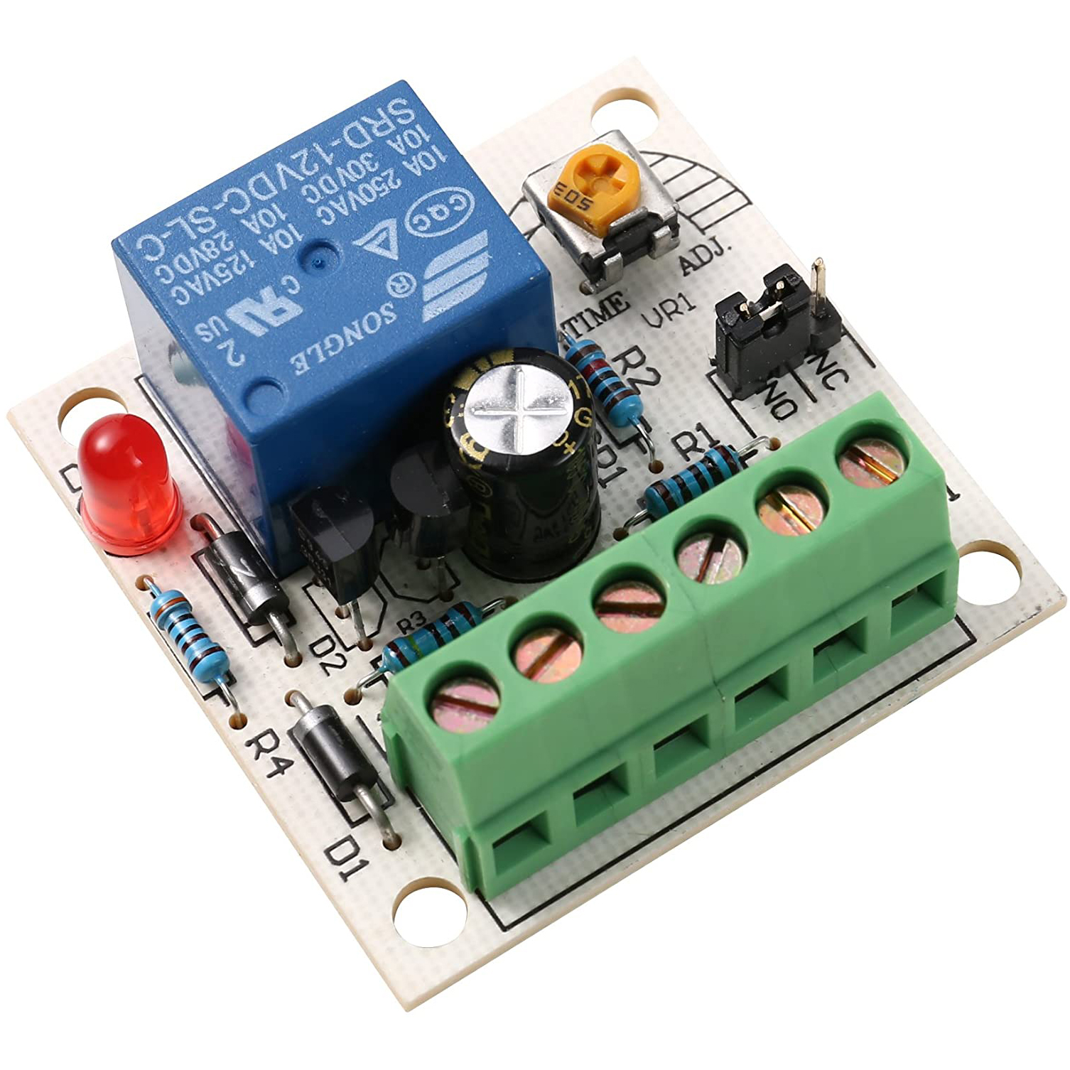 12VDC Time Delay 5-25 Seconds Adjustable Control Module