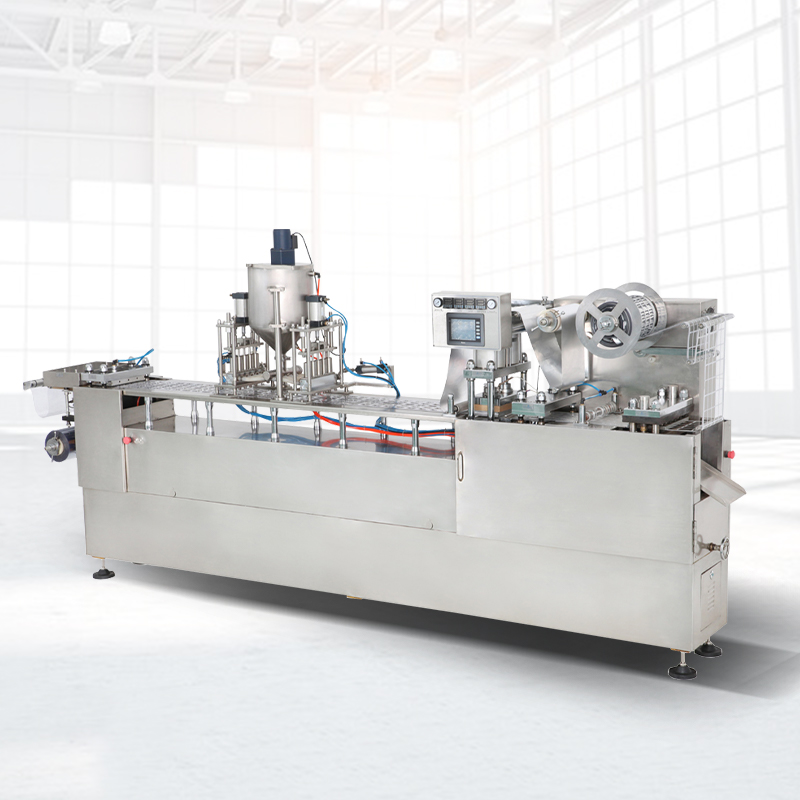 automatic tablet pill softgel capsule bliste jam butter blister packing machine price pharmaceutical