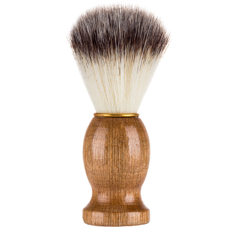 100% of pig mane Men's Shaving Brush Salon Men's Facial Beard Cleanser with Wooden Handle