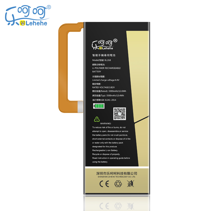 Аккумулятор LEHEHE BL268 для Lenovo ZUK Z2 3500 мАч, сменный аккумулятор высокого качества для мобильного телефона
