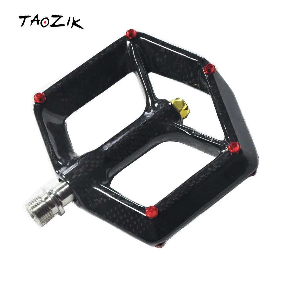 Taozik T252 full carbon titanium alloy axis ultralight road mountain folding bike bicycle pedal