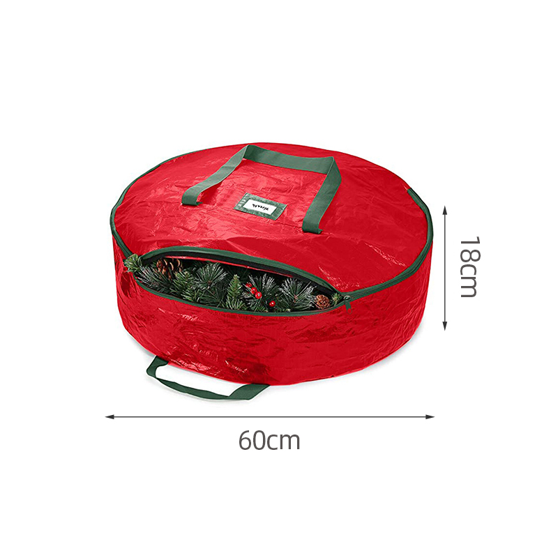 Wholesale PE material dustproof christmas tree wreath storage bag