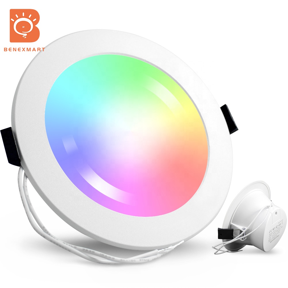 Умный светодиодный светильник Benexmart Zigbee 3,0, 7/10/15 Вт, RGB потолочный светильник, Tuya SmartThings, приложение для голосового управления через Alexa Echo Plus, напрямую для дома