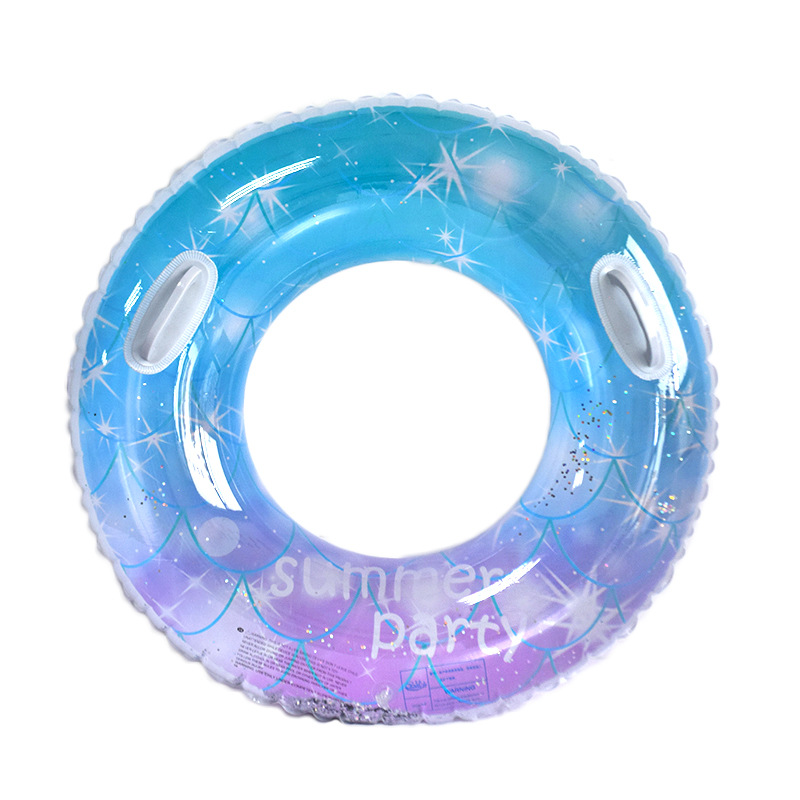 Hot Selling Eco-friendly PVC Sky Swim Ring Inflatable Swimming Pool Float