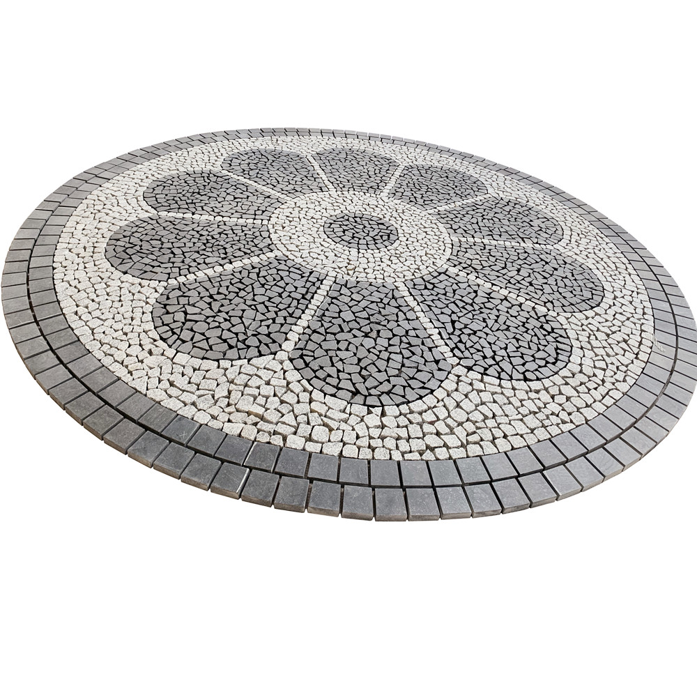 Walkway and driveway paving stone granite interlocking stone