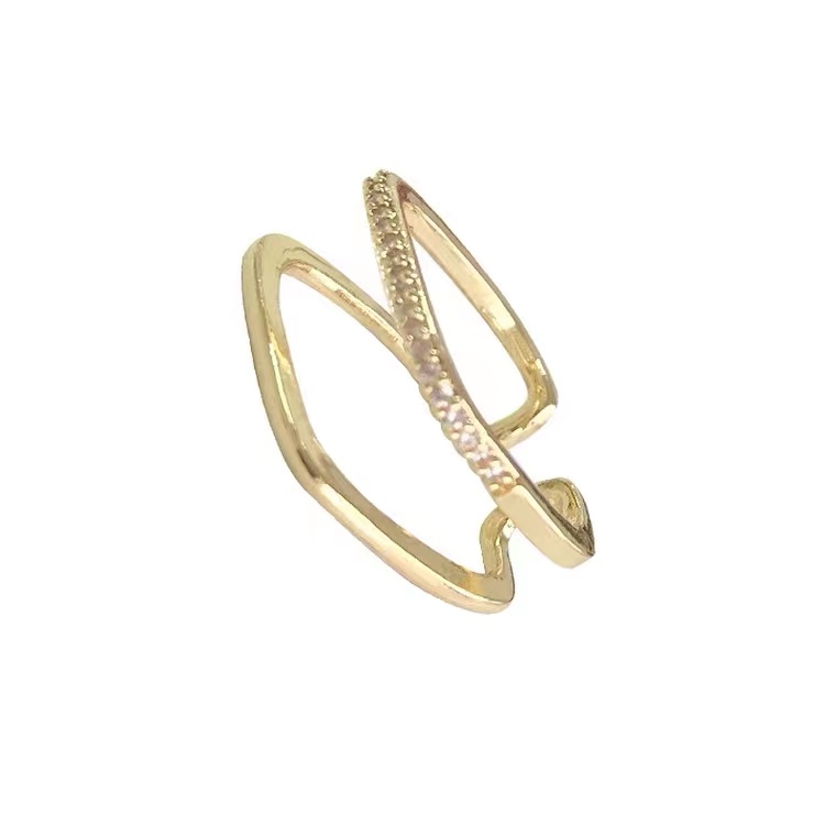 Square adjustable ring, minority temperament, female