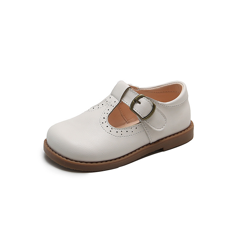British style children's vintage leather shoes boys pumps 2021Spring New Princess shoes for girls children's shoes