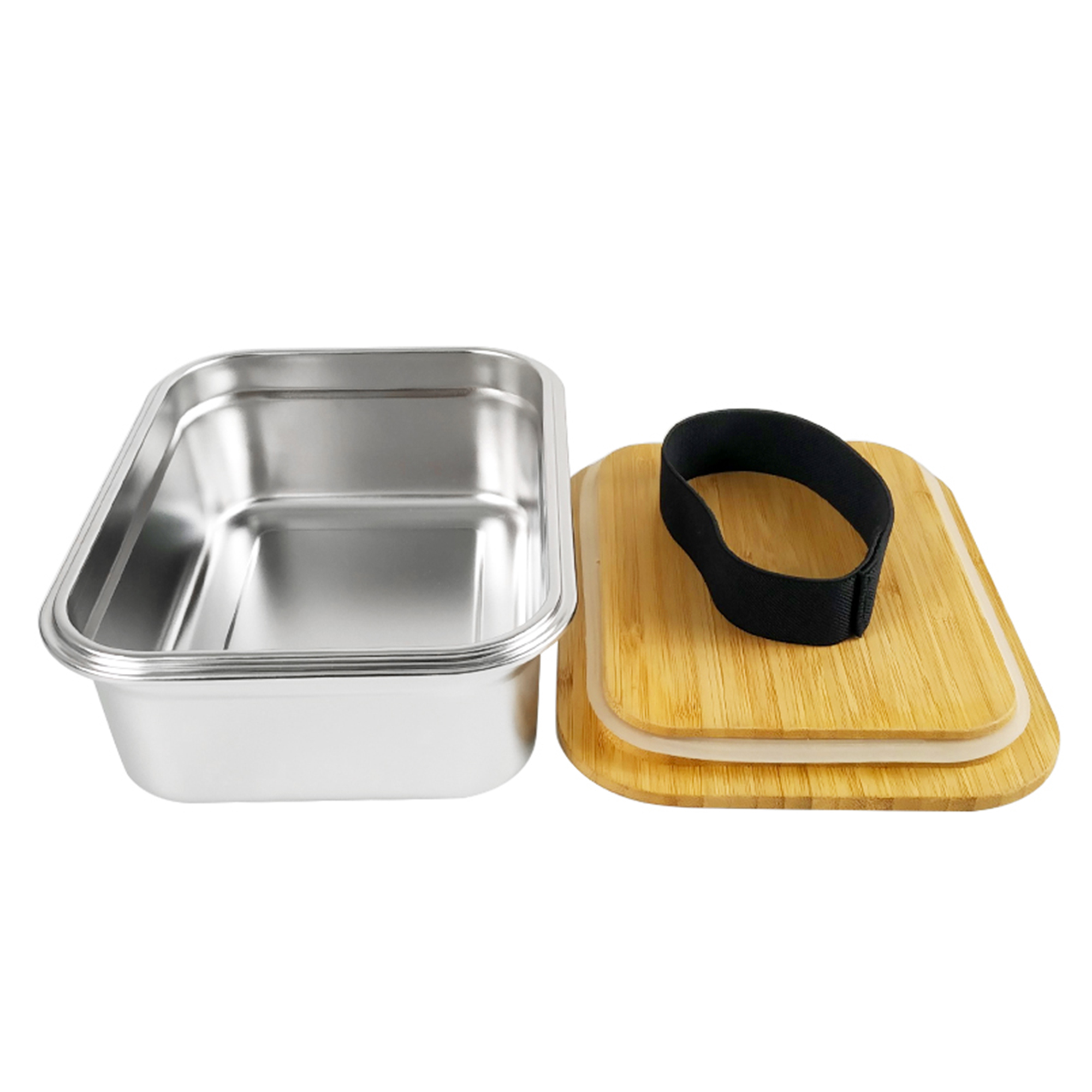 Японский Ланч-бокс IKITCHEN на заказ, детский контейнер для хранения, Ланч-бокс для сэндвичей, Бенто-бокс, герметичный контейнер из нержавеющей стали 2000 мл