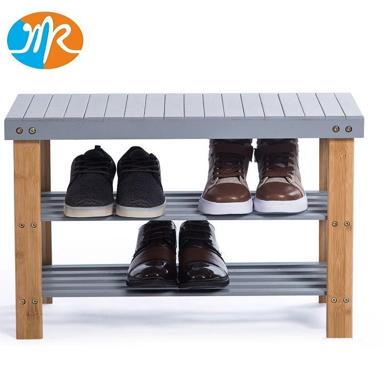 Bamboo shoe bench porch shoe bench bamboo shoe rack