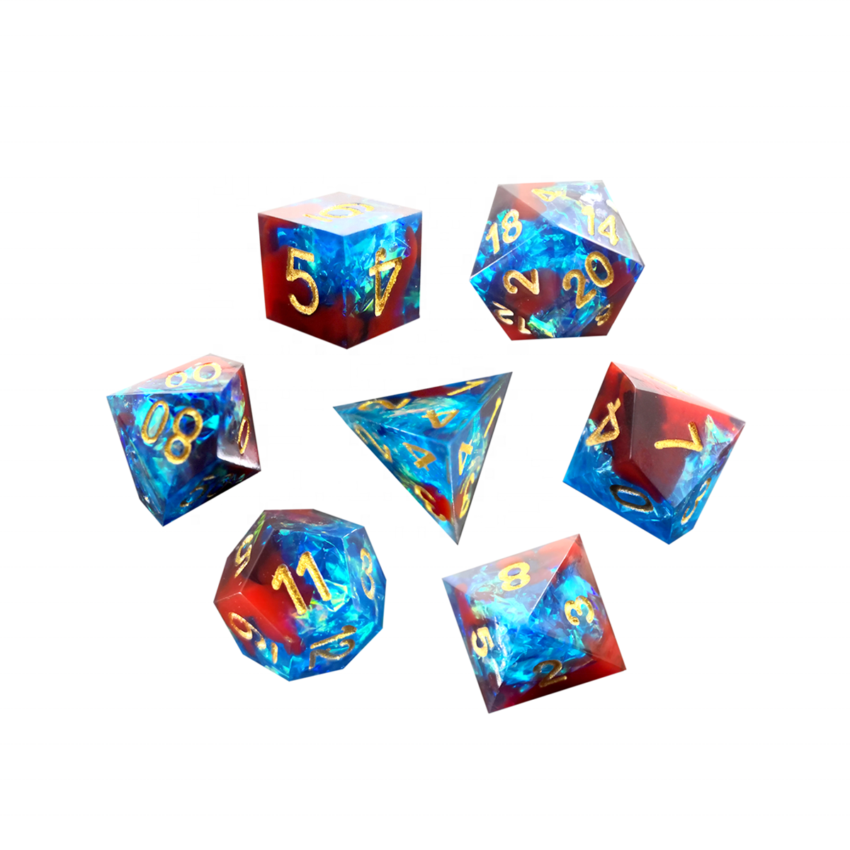 Двухцветные кости Polyhedral dnd, игрушки для творчества, миниатюры dnd для подземей и драконов, ролевая игра (ролевая игра), настольная игра pathfinder