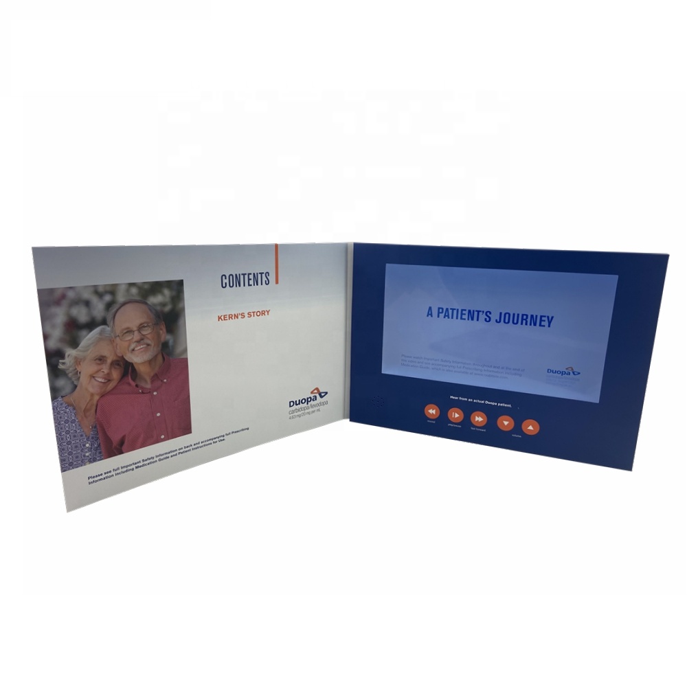 Cote The Newest Shop Video Brochure in Bangalore for Party Christmas Card LCD Video Greeting Card Custom Design Paper Artificial