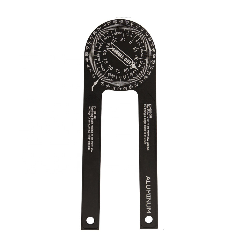 7 inch miter saw protractor Angle Finder Tool Aluminum Metal Miter Gauge for Inside Outside Corner Skirting Woodworking