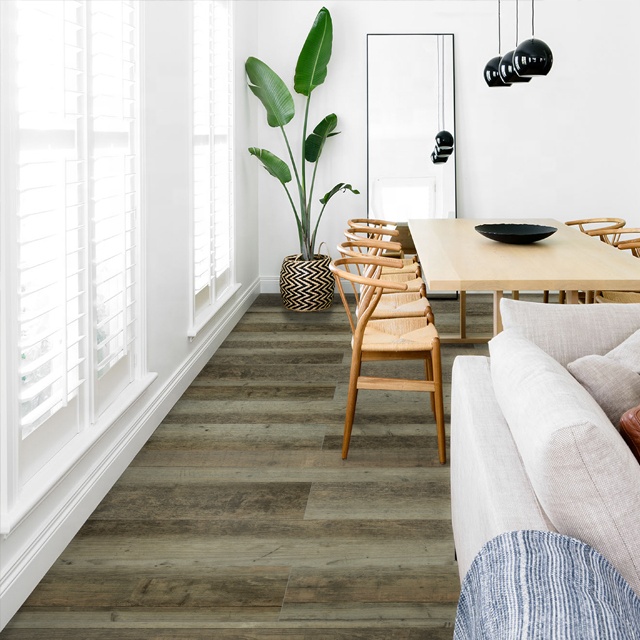 Colorize decorative film rigid core plastic vinyl click floor 4mm pvc laminate spc flooring