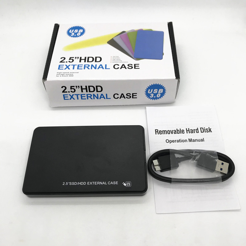 Корпус для внешнего жесткого диска 2,5 дюйма, SATA на USB, поддержка 4 ТБ, 2 ТБ, USB 3,0