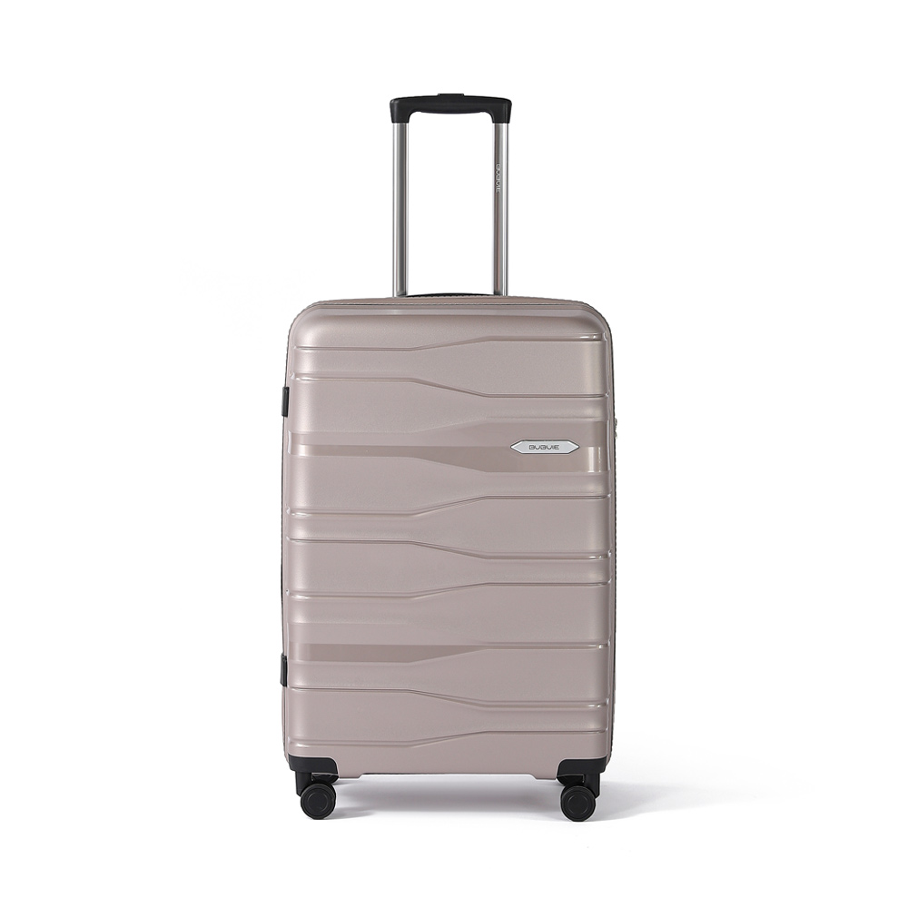 PP material travel luggage bags portable hand carry on suitcase 18 22 26 inch durable zipper trolley luggage
