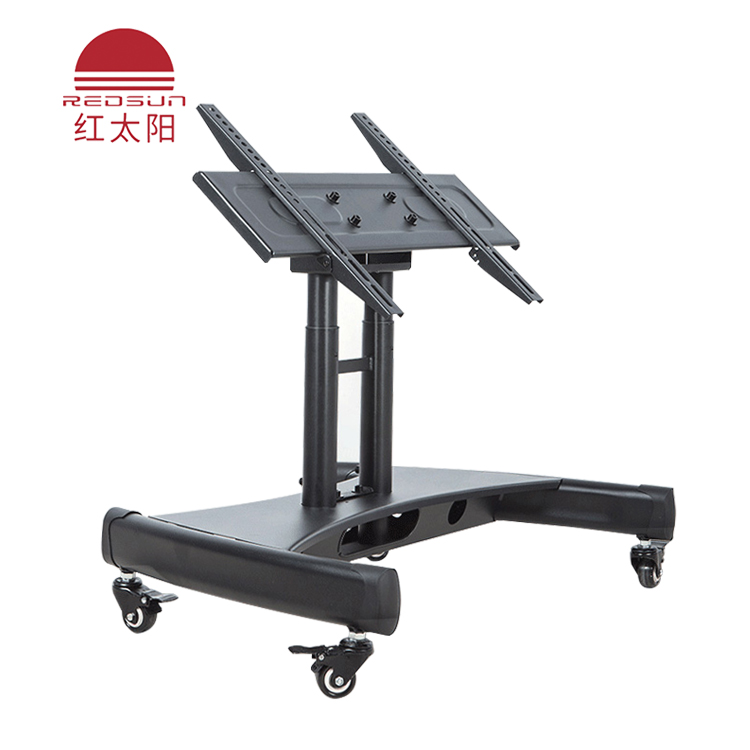 redsun red-58 Angle Adjustable Tilt Floor Stand Mobile Mount TV Cart for 32-70 Inch TVs