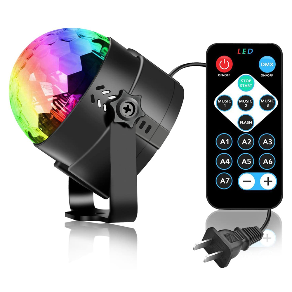Заводская звуковая активация многоцветный меняющий цвет RGB USB mp3 bluetooth dmx dj свет светодиодный диско-шар свет
