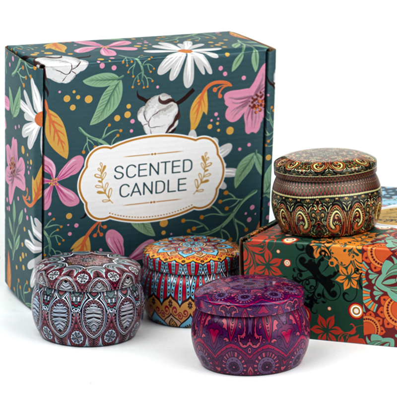 Wholesale Candle Gift Sets Soy Scented Candle Velas Soja Fragrance Scents Custom Aroma Scented Candles