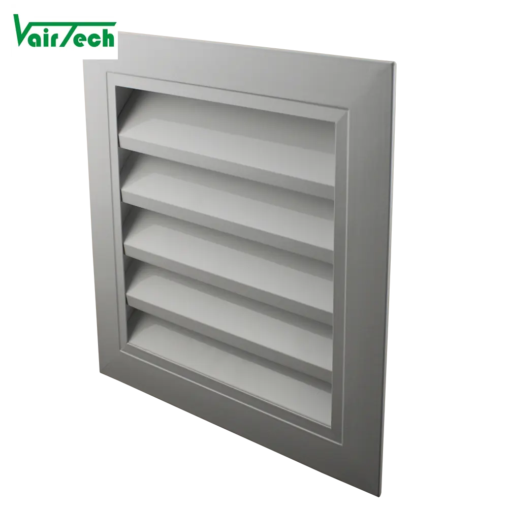 Алюминиевое наружное Вентиляционное водонепроницаемое фиксированное жалюзийное окно для вентиляции свежего воздуха