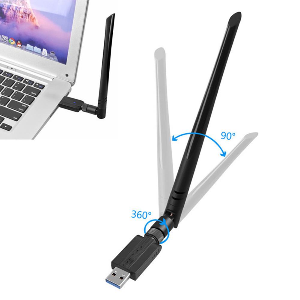 1200 Мбит/с WLAN Card беспроводная сетевая карта Wi-Fi приемник AP USB 3,0 Dual Band 5 г/2,4 г 5dBi антенна Wi-Fi ключ USB адаптер для Windows/ Mac OS
