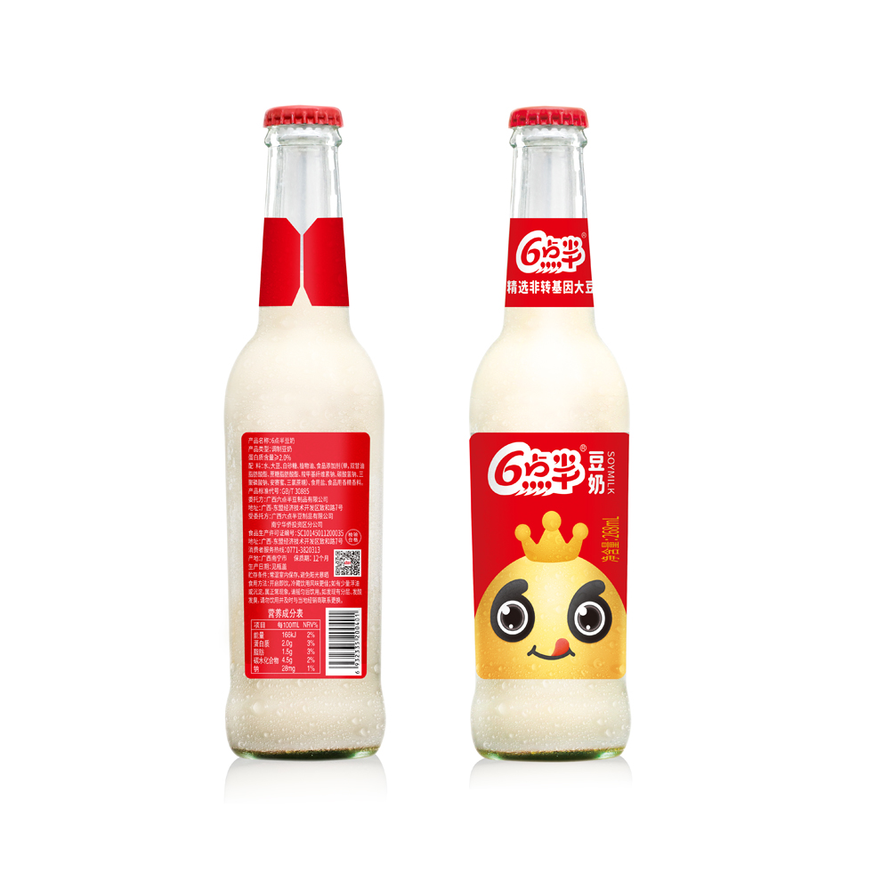 Premium Low in Fat protein milk 268ml Low Sugar original leisure drinks soya bean milk in glass bottle