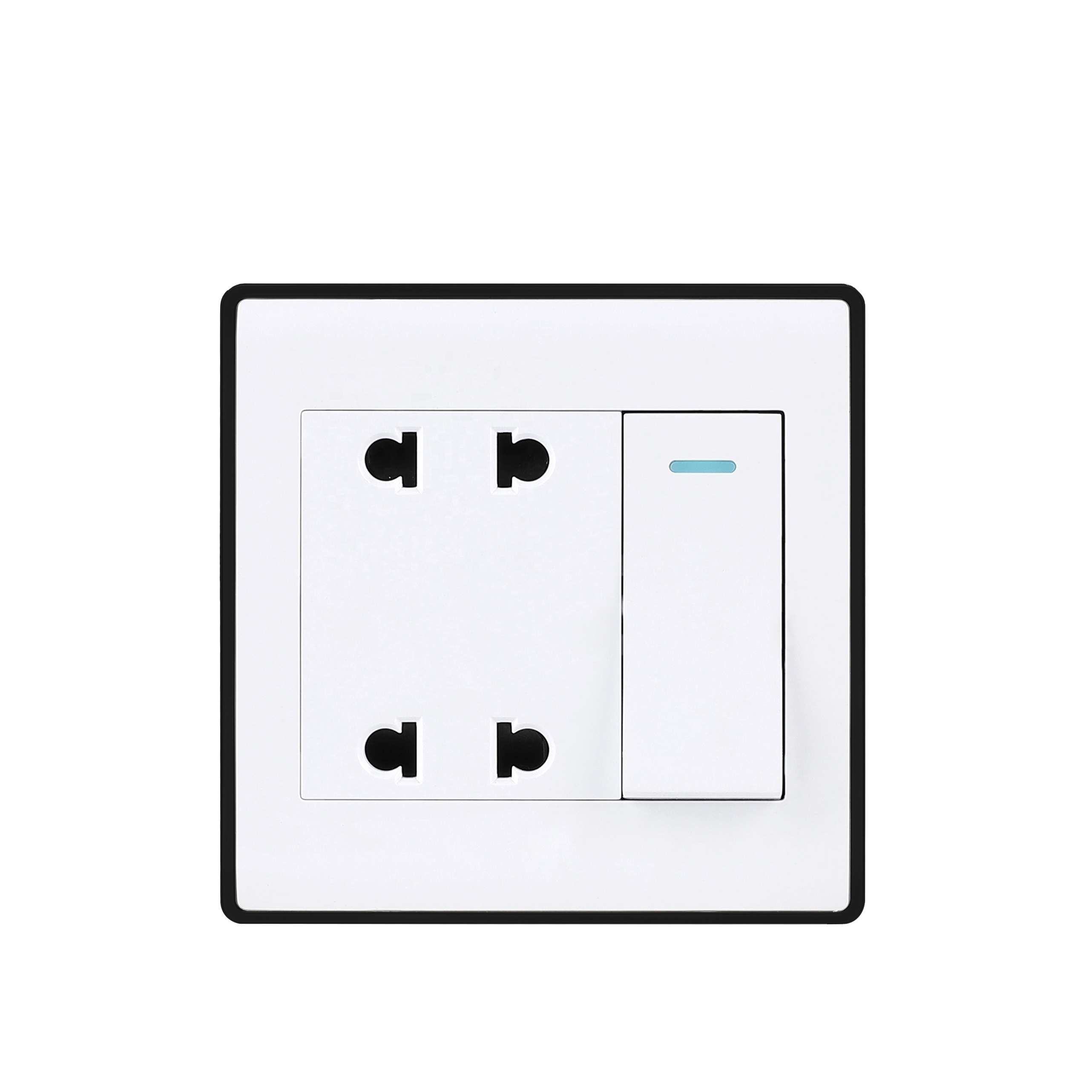 Factory direct sale 10A 250v PC panel Easy Installation 1 Gang 1 way wall switch for home