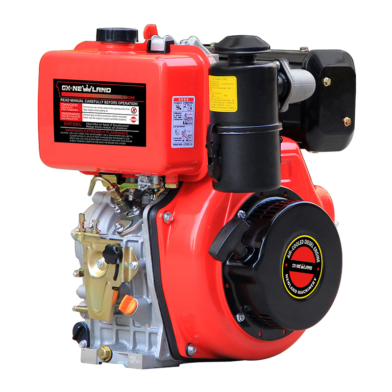 NEWLAND 186FA 6.5kw 9HP красный дизельный двигатель с воздушным охлаждением