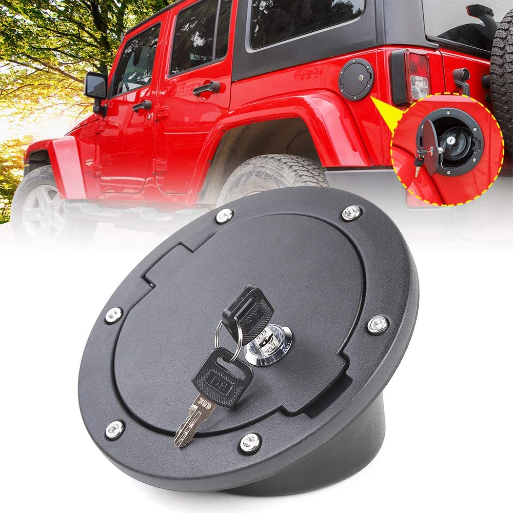 Wholesale car gas cap cover lock oil fuel tank cap gasoline outward cover door gas tank cap for jeep wrangler JL