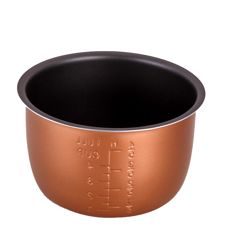 Rice cooker part inner pot for electric pressure rice cooker aluminum ceramic sus material 2L 3L 4L 5L 6L round straight shape