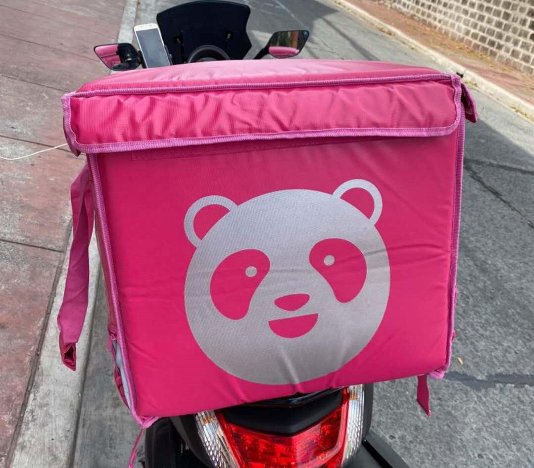 Custom Hot Insulated Large Thermal Motorcycle Pink Backpack Foodpanda Bag Food Delivery