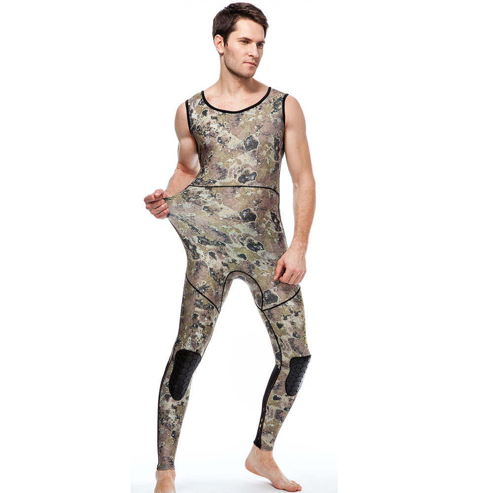 Custom Logo 1Mm 5Mm Camouflage Men And Women Spearfishing Wet Suits Neoprene Diving Wetsuits