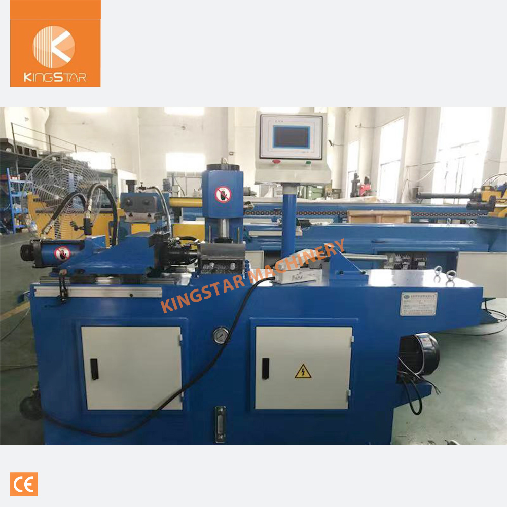 Easy operated PLC control smart hydraulic clamping tube end forming automation machine