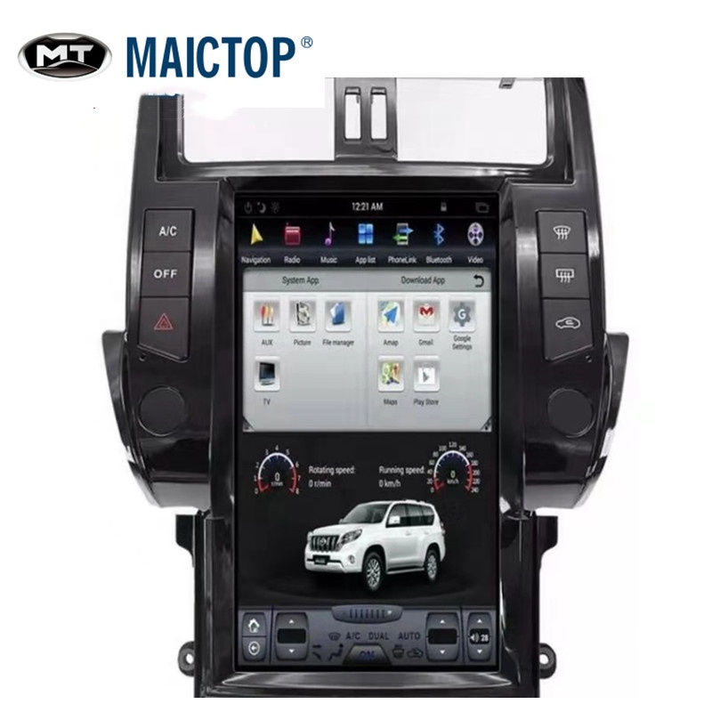 MAICTOP автомобильные аксессуары запасные автозапчасти внутри DVD Радио tesla стиль для land cruiser prado 2010-2013 FJ120 150 Хорошее качество