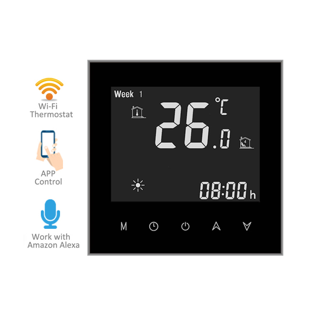 Беспроводной Tuya Wifi Alexa Google домашний программируемый термостат для подпольного отопления
