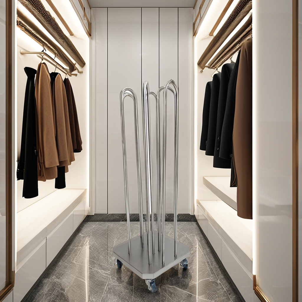 Clothing support placement stand display rack for storing clothes and artifacts/hangers/pants clip storage racks