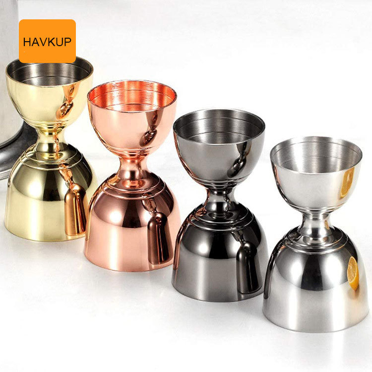 Indian Double-headed Wine Measuring Device Stainless Steel Fine Scale Measuring Cup Ounce Glass Wine Cocktail Jiggers