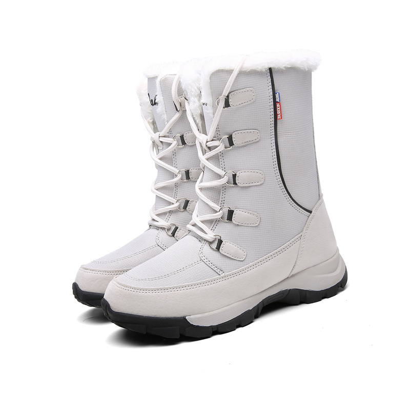 Botas Mujer Waterproof Women Snow Boots Warm Mid-Calf Boots Outdoor Hiking Boots Women's Sneakers Size 36-42 Chaussures Femme