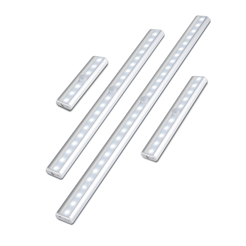 10 LED инфракрасный датчик USB Перезаряжаемый Индуктивный светильник для шкафа для спальни закрытый шкаф лестницы кухонный склад