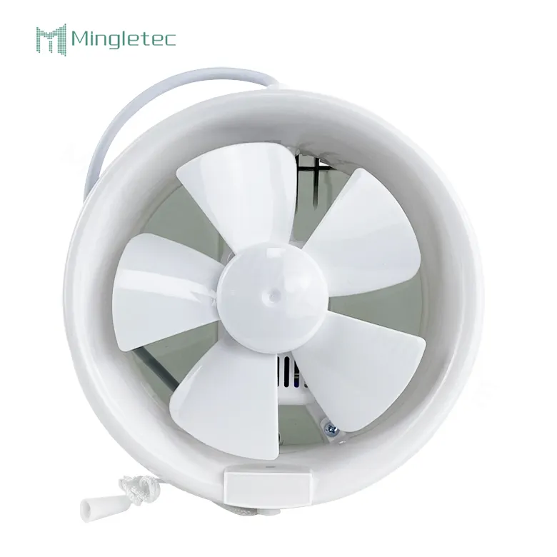 6 inch Round High Quality Plastic White window Mounted toilet Ceiling Ventilation Exhaust Fan