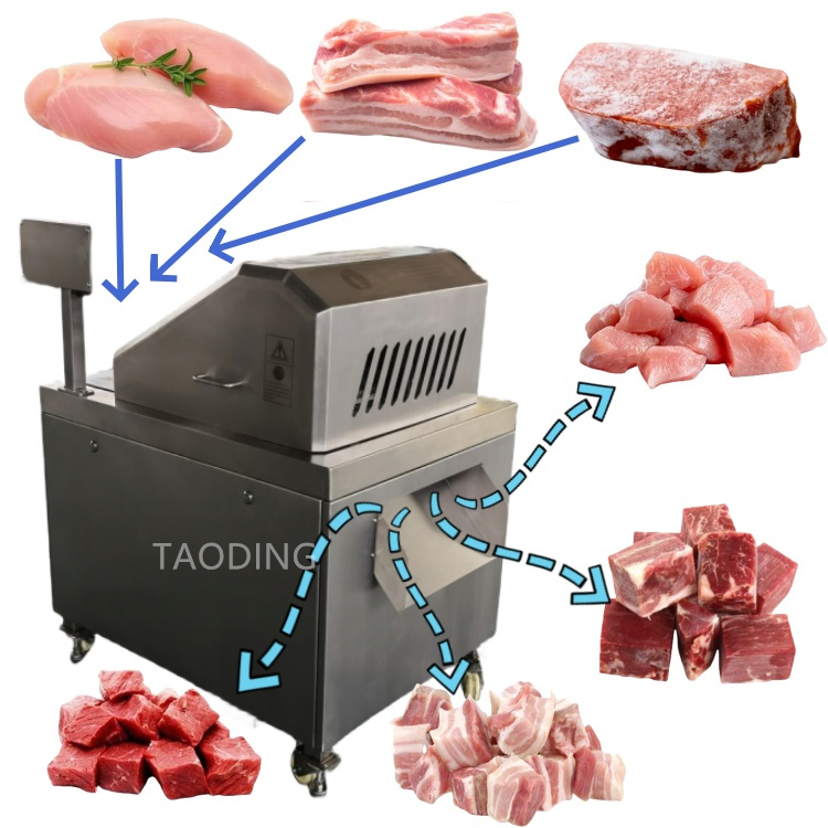 restaurant small fish cutting machine Octopus dicer meet cutter cube machine fish cutter meat cutter Beef meat slicer machine