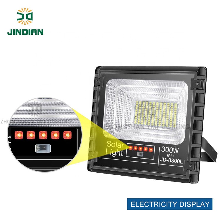 Jindian, Китай, заводская цена, уличная лампа IP67, Солнечный прожектор с дисплеем мощности 40 Вт для Садовой площади