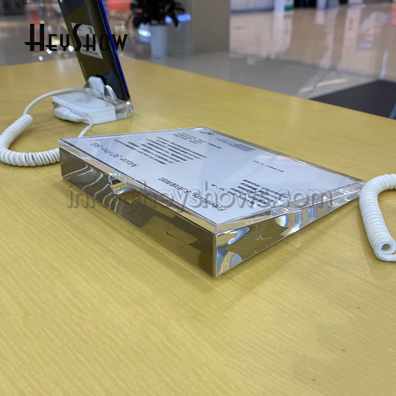 Акриловый держатель для ценников Huawei, подставка для витрин для этикеток, прозрачная подставка для мобильных телефонов, розничных магазинов или супермаркетов