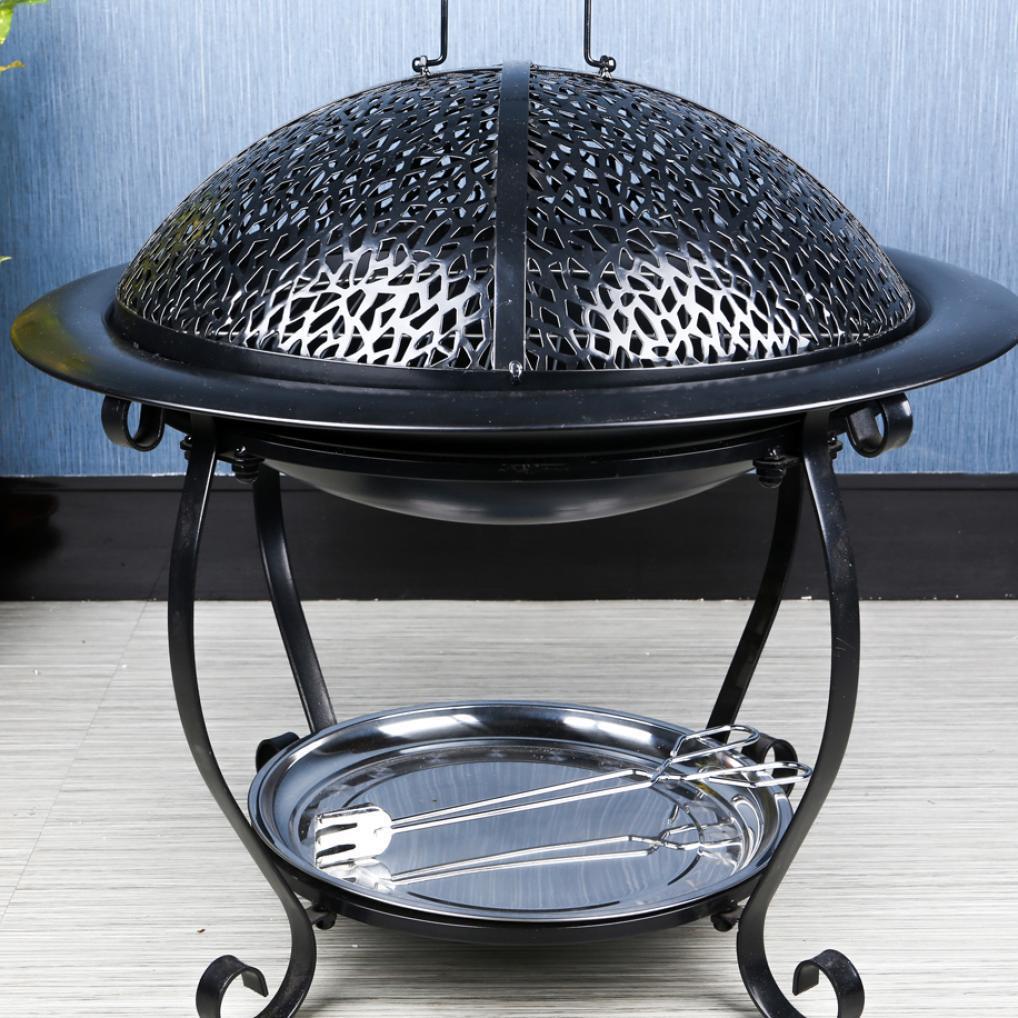 Brazier Camping Round Shape Bbq Brazier Iron Globe Fire Pit Outdoor Ring Table Ball Decorative Iron Brazier For Barbecue