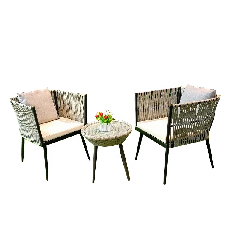 Modern rattan tables and chairs garden balcony restaurant hotel outdoor furniture