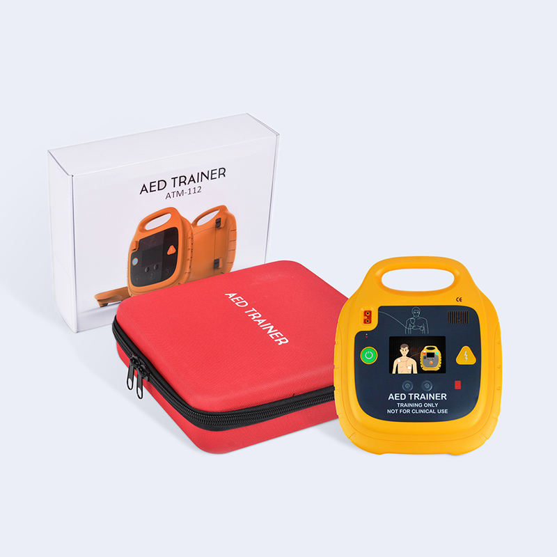 AED signs AED trainer and defibrillator storage cabinets
