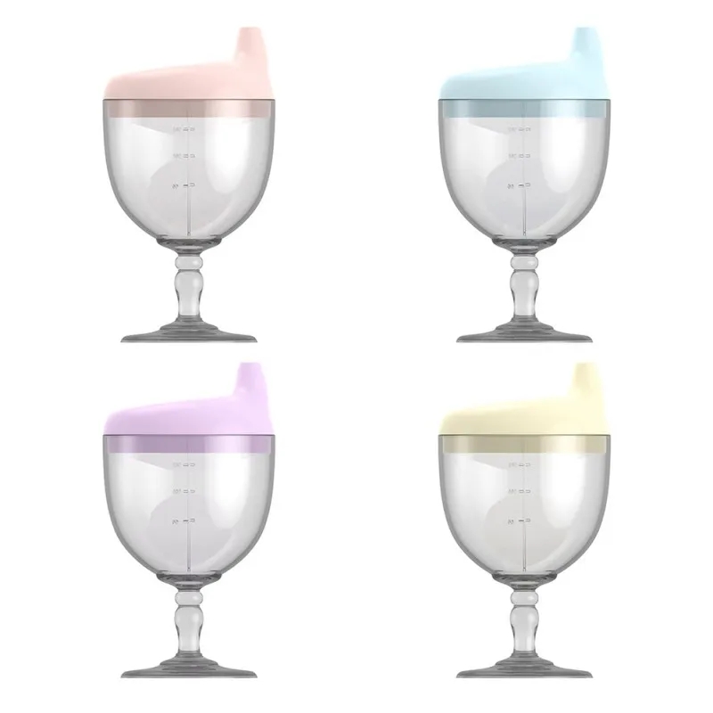 Baby Plastic Tall Glasses Children's Wine Cups Juice Cups Children's Milk Cup Anti Drop