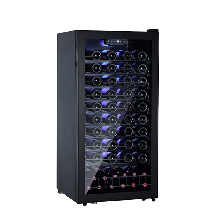 Factory Supply 84 Bottles Luxury Single Zone Electric Compressor Wine Cooler Dispenser For Companies